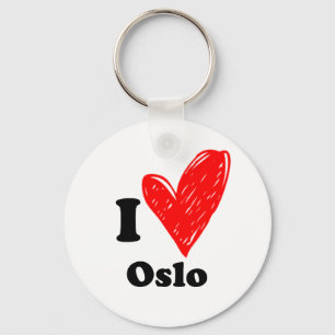 I Liebe Oslo Schlüsselanhänger