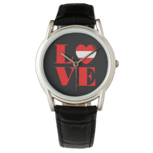 I Liebe Österreich Armbanduhr