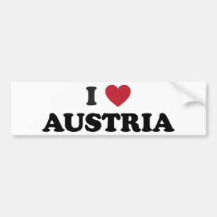 I Liebe Österreich Autoaufkleber