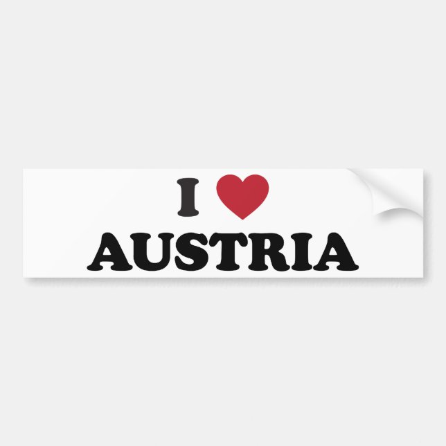 I Liebe Österreich Autoaufkleber (Vorne)