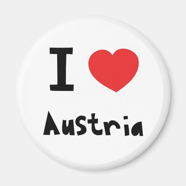 I Liebe Österreich Magnet (Vorne)