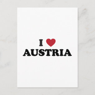 I Liebe Österreich Postkarte