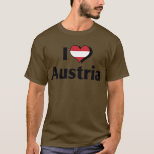 I Liebe - Österreichs Flagge T-Shirt