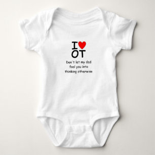 I Liebe OT onsie Baby Strampler