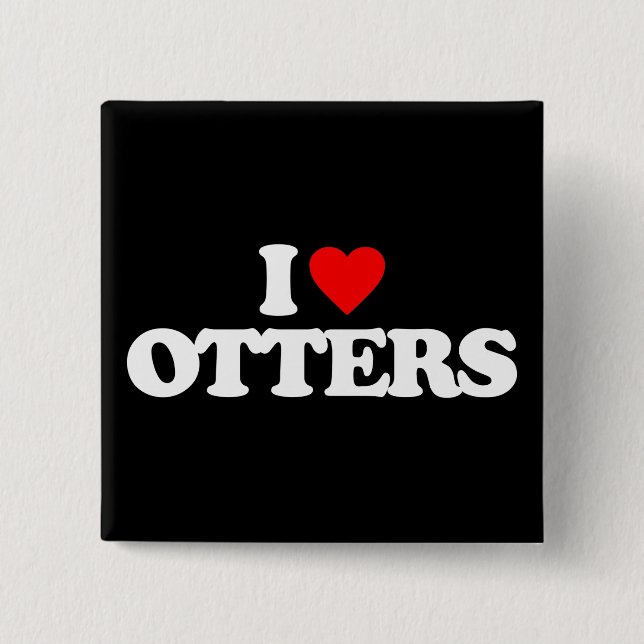 I LIEBE-OTTER BUTTON (Vorderseite)