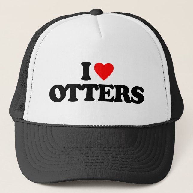 I LIEBE OTTERS TRUCKERKAPPE (Vorderseite)