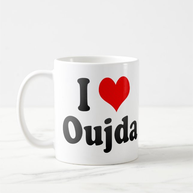 I Liebe Oujda, Marokko Tasse (Links)