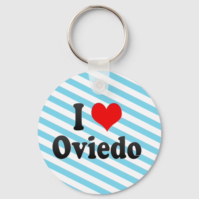 I Liebe Oviedo, Spanien Schlüsselanhänger (Vorderseite)