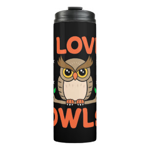 I Liebe Owls Thermosbecher