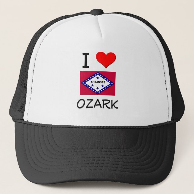 I Liebe OZARK Arkansas Truckerkappe (Vorderseite)