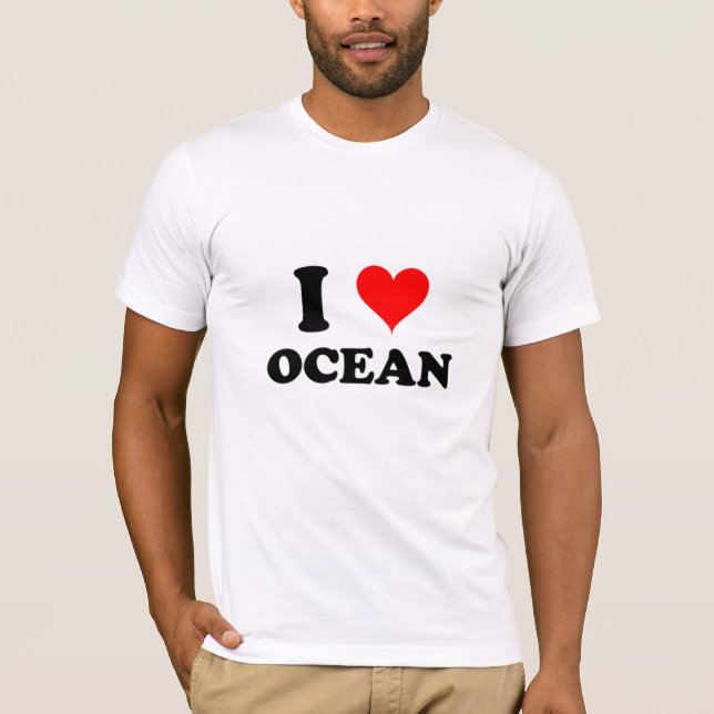 I Liebe-Ozean T-Shirt (Vorderseite)