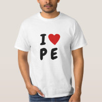 I LIEBE P E | Herztext PE Physikalische Bildung