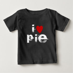I LIEBE P I   Herzbenutzerdefinierter Text PIE KID Baby T-shirt