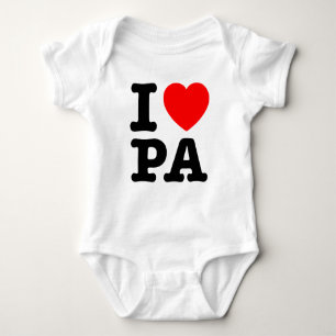 I LIEBE PA Pennsylvania Baby Strampler