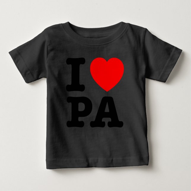 I LIEBE PA Pennsylvania Baby T-shirt (Vorderseite)