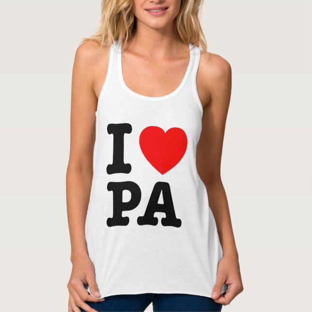 I LIEBE PA Pennsylvania Tank Top (Vorderseite)