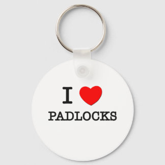 I Liebe Padlocks Schlüsselanhänger