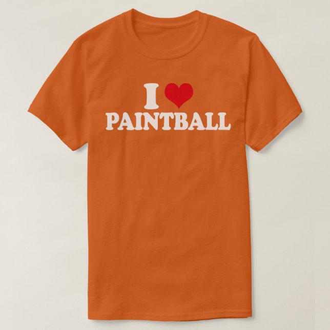 I Liebe Paintball T-Shirt (Design vorne)