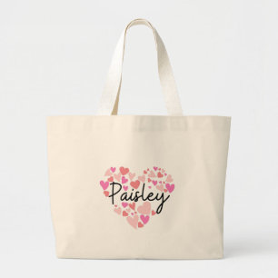 I Liebe Paisley Jumbo Stoffbeutel