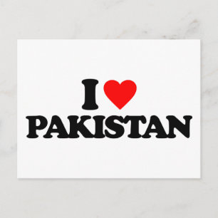 I LIEBE PAKISTAN POSTKARTE