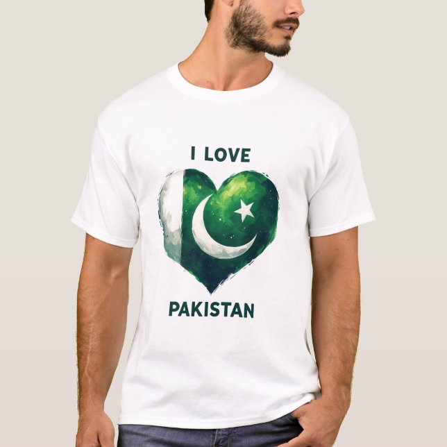 I Liebe Pakistan T-Shirt (Vorderseite)
