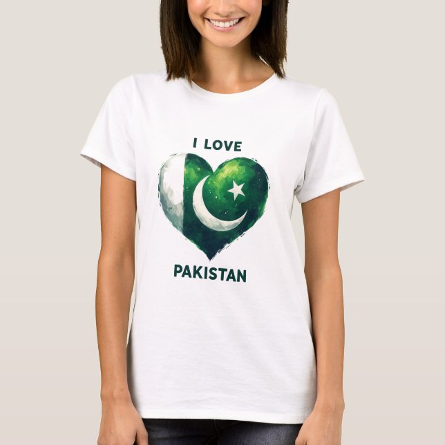 I Liebe Pakistan T-Shirt (Vorderseite)