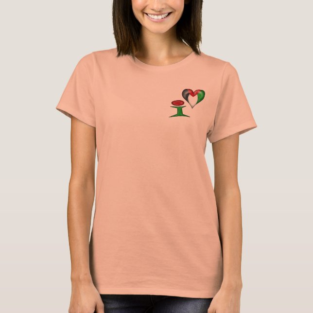 I Liebe Palästina T-Shirt (Vorderseite)