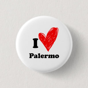 I Liebe Palermo Button