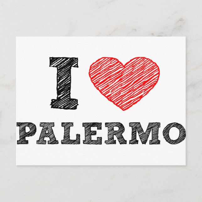 I Liebe Palermo Postkarte (Vorderseite)