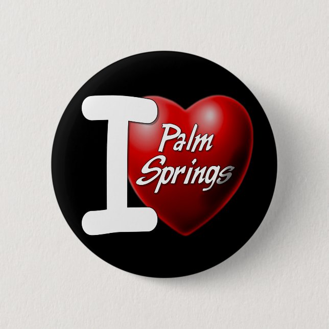 I Liebe Palm Spring Button (Vorderseite)