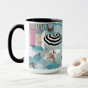 I Liebe Palm Springs Retro Resort 15 oz. Tasse