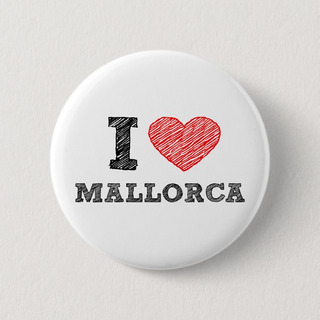 I Liebe Palma de Mallorca Button (Vorderseite)