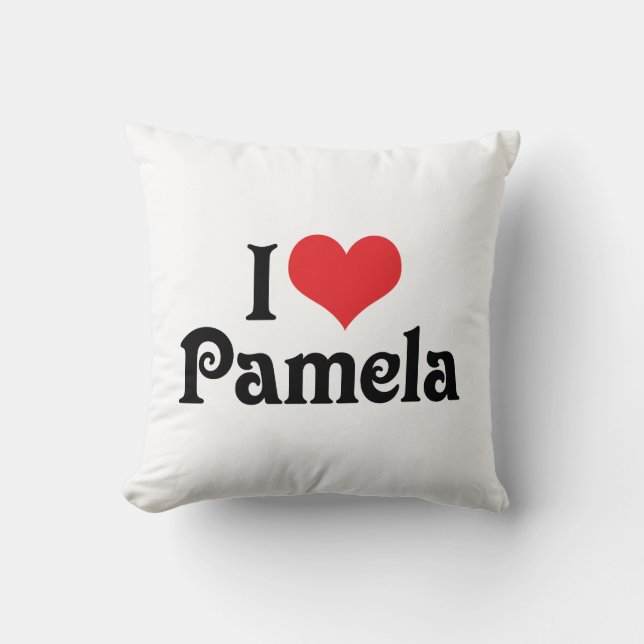 I Liebe Pamela Kissen (Vorderseite)