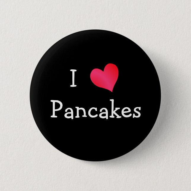 I Liebe Pancakes Button (Vorderseite)