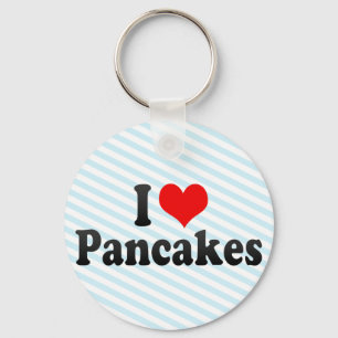 I Liebe Pancakes Schlüsselanhänger