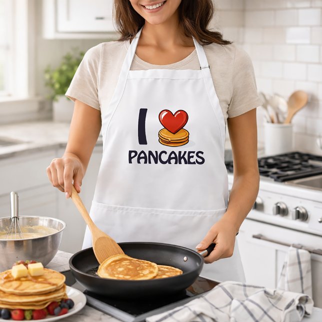 I Liebe Pancakes T - Shirt Schürze (Von Creator hochgeladen)