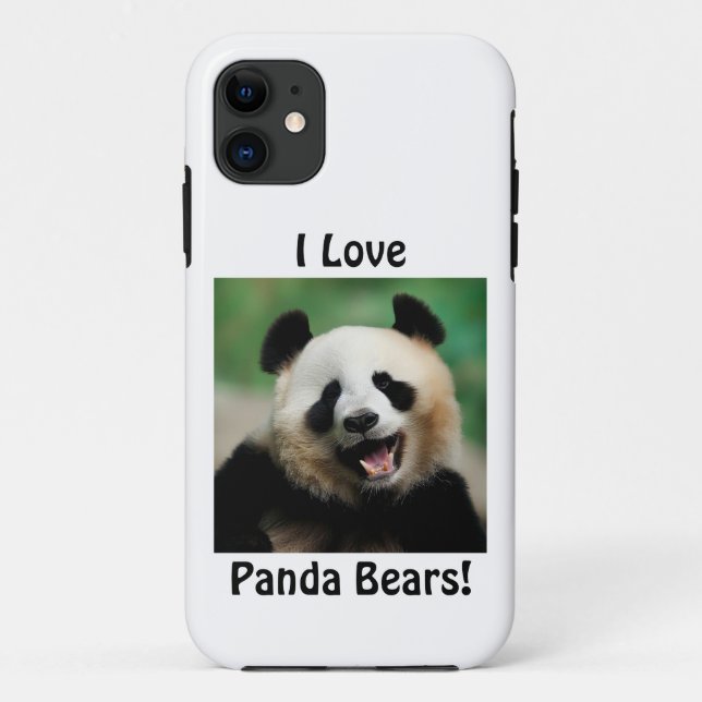 I Liebe Panda Bears Case-Mate iPhone Hülle (Rückseite)