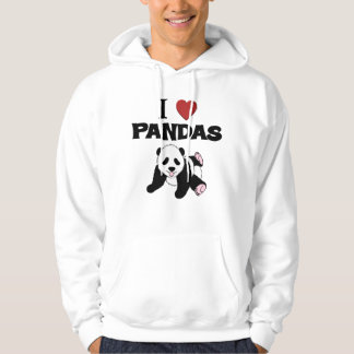 I Liebe Panda Bears Hoodie