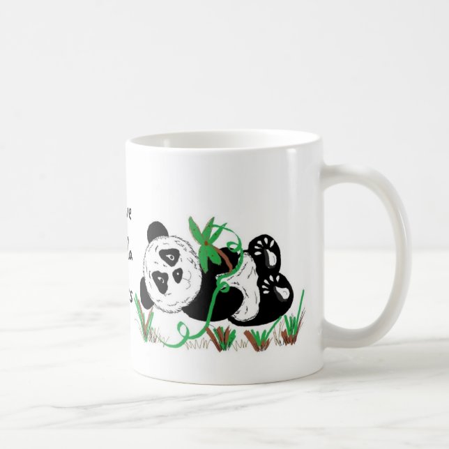 I Liebe Panda Bears Kaffeetasse (Rechts)