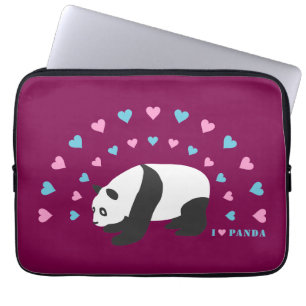 I Liebe Panda Laptop Sleeves