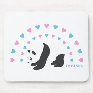 I Liebe Panda Mousepad