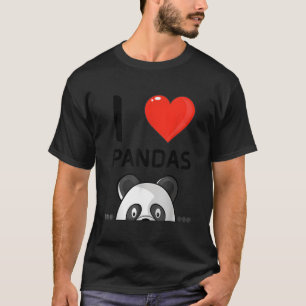 I Liebe Pandas Giant Panda Bär T-Shirt