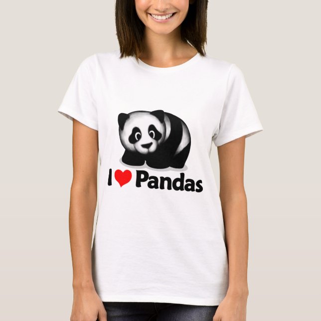I Liebe-Pandas T-Shirt (Vorderseite)