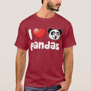 I Liebe-Pandas T-Shirt