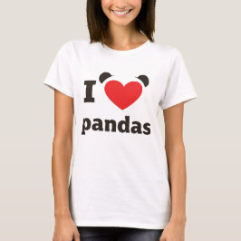 I Liebe Pandas T-Shirt