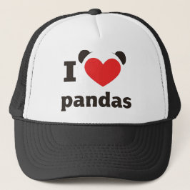 I Liebe Pandas Truckerkappe