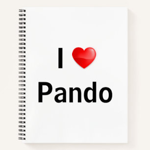 I Liebe Pando Notizbuch