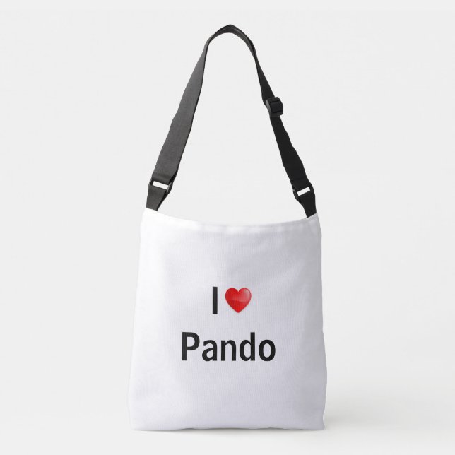 I Liebe Pando Tragetaschen Mit Langen Trägern (Vorderseite)