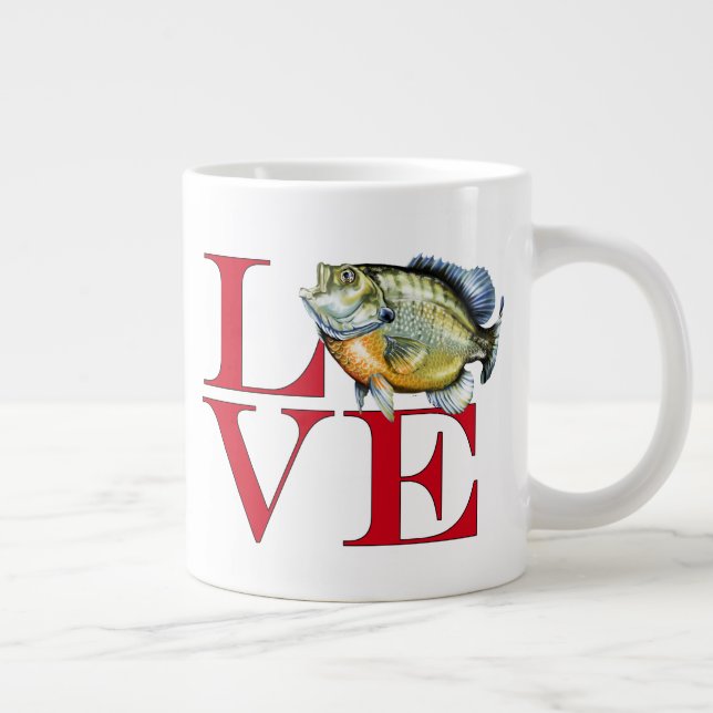 I Liebe Panfish Jumbo-Tasse (Rechts)