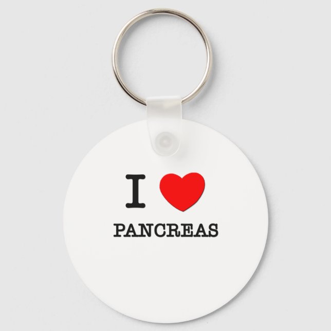I Liebe Pankreas Schlüsselanhänger (Vorderseite)